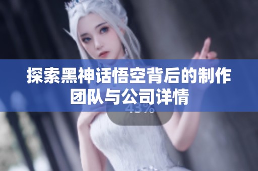 探索黑神話悟空背后的制作團(tuán)隊(duì)與公司詳情