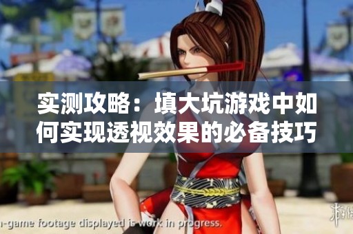 實(shí)測(cè)攻略：填大坑游戲中如何實(shí)現(xiàn)透視效果的必備技巧