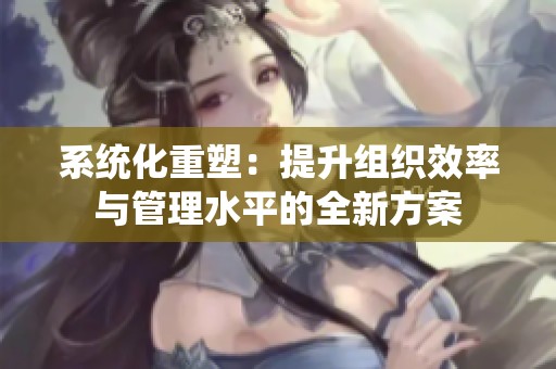 系統(tǒng)化重塑：提升組織效率與管理水平的全新方案