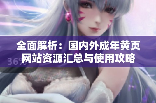 全面解析：國內(nèi)外成年黃頁網(wǎng)站資源匯總與使用攻略