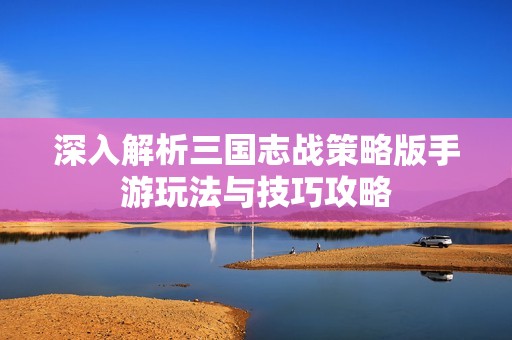 深入解析三國志戰(zhàn)策略版手游玩法與技巧攻略