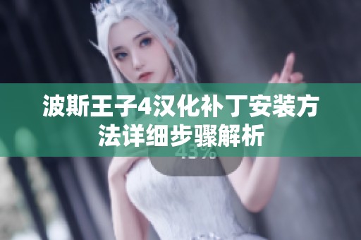 波斯王子4漢化補丁安裝方法詳細(xì)步驟解析