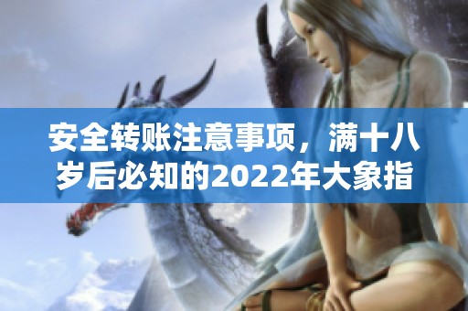 安全轉(zhuǎn)賬注意事項(xiàng)，滿十八歲后必知的2022年大象指南