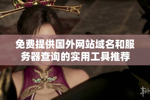 免費(fèi)提供國(guó)外網(wǎng)站域名和服務(wù)器查詢的實(shí)用工具推薦