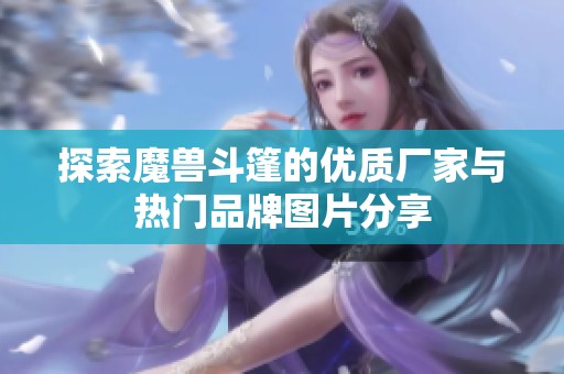 探索魔獸斗篷的優(yōu)質(zhì)廠家與熱門品牌圖片分享