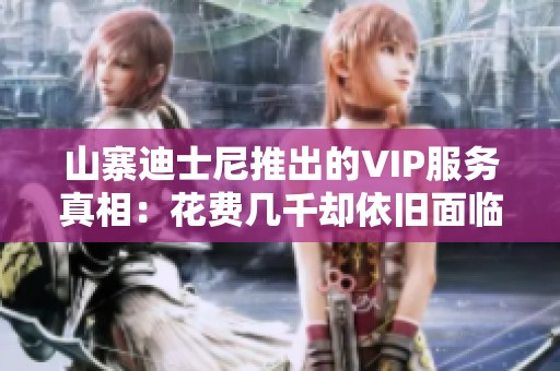 山寨迪士尼推出的VIP服務(wù)真相：花費幾千卻依舊面臨排隊困擾