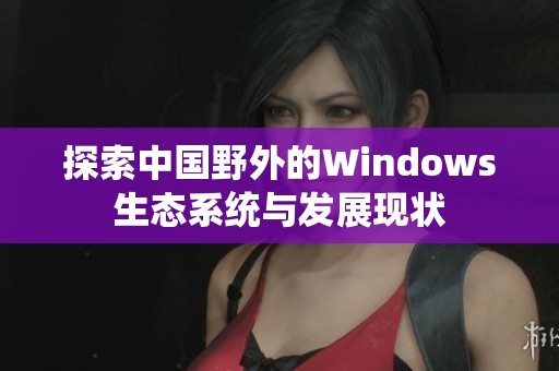 探索中國野外的Windows生態(tài)系統(tǒng)與發(fā)展現(xiàn)狀