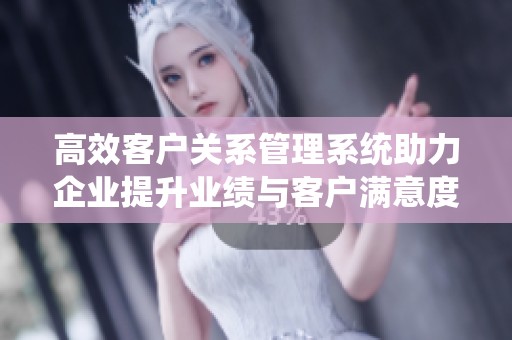 高效客戶關(guān)系管理系統(tǒng)助力企業(yè)提升業(yè)績與客戶滿意度