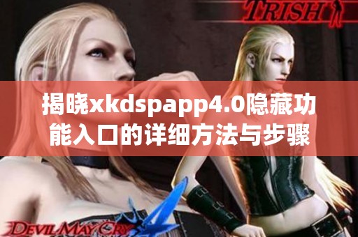 揭曉xkdspapp4.0隱藏功能入口的詳細方法與步驟