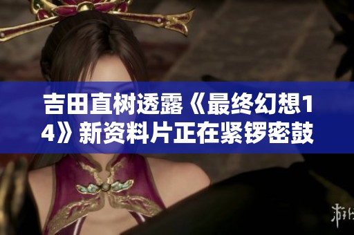 吉田直樹透露《最終幻想14》新資料片正在緊鑼密鼓開發(fā)中