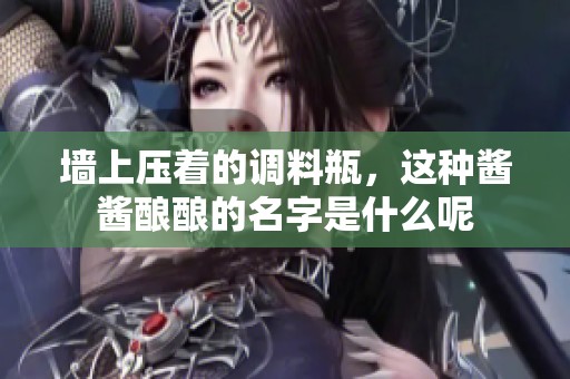 墻上壓著的調(diào)料瓶，這種醬醬釀釀的名字是什么呢