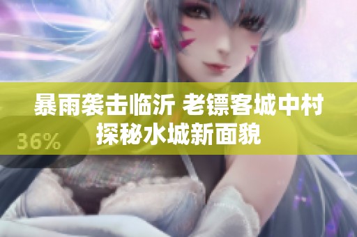 暴雨襲擊臨沂 老鏢客城中村探秘水城新面貌