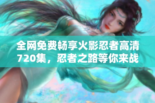 全網(wǎng)免費(fèi)暢享火影忍者高清720集，忍者之路等你來戰(zhàn)