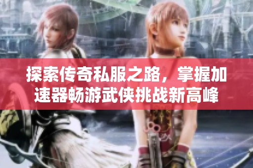 探索傳奇私服之路，掌握加速器暢游武俠挑戰(zhàn)新高峰