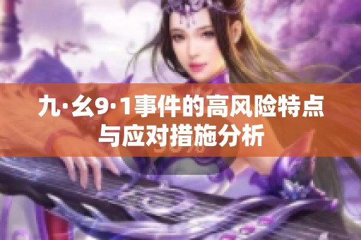九·幺9·1事件的高風(fēng)險(xiǎn)特點(diǎn)與應(yīng)對(duì)措施分析