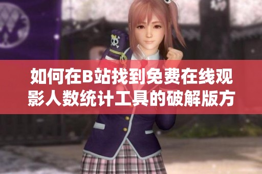 如何在B站找到免費(fèi)在線觀影人數(shù)統(tǒng)計(jì)工具的破解版方法