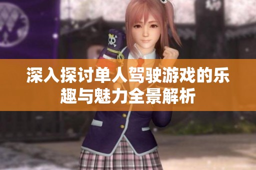 深入探討單人駕駛游戲的樂(lè)趣與魅力全景解析