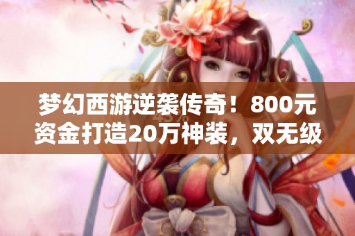 夢幻西游逆襲傳奇！800元資金打造20萬神裝，雙無級別鞋大爆發(fā)！