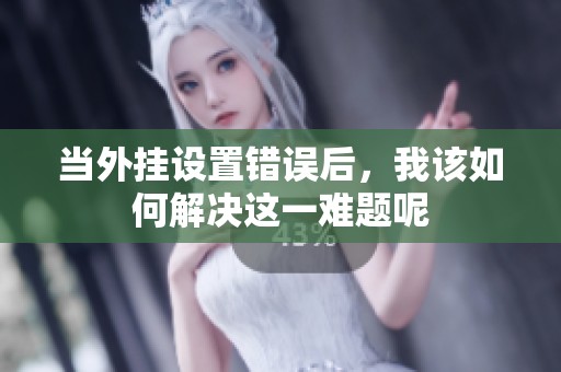 當(dāng)外掛設(shè)置錯(cuò)誤后，我該如何解決這一難題呢