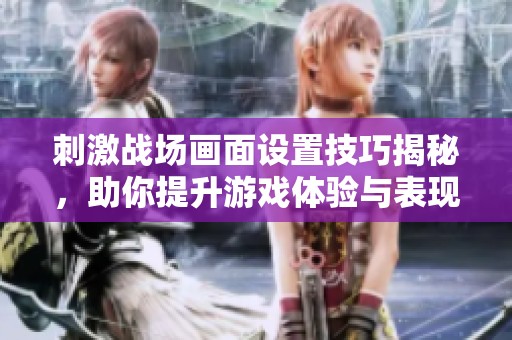 刺激戰(zhàn)場畫面設(shè)置技巧揭秘，助你提升游戲體驗與表現(xiàn)