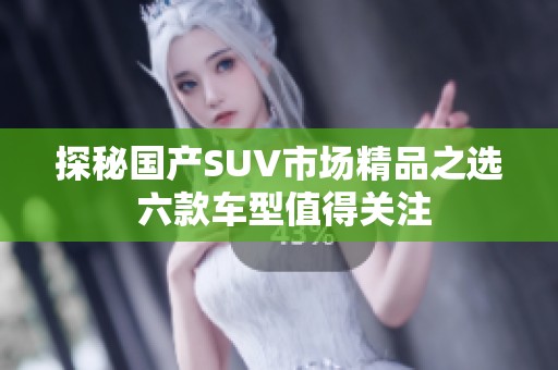 探秘國(guó)產(chǎn)SUV市場(chǎng)精品之選 六款車型值得關(guān)注