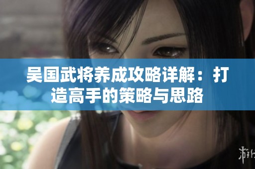 吳國(guó)武將養(yǎng)成攻略詳解：打造高手的策略與思路