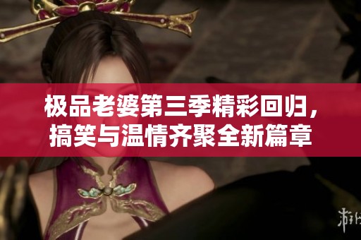 極品老婆第三季精彩回歸，搞笑與溫情齊聚全新篇章