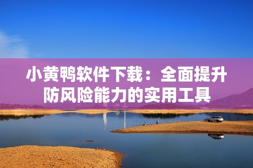 小黃鴨軟件下載：全面提升防風(fēng)險能力的實用工具