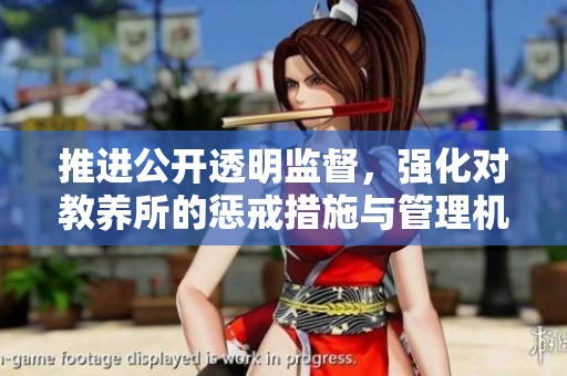 推進公開透明監(jiān)督，強化對教養(yǎng)所的懲戒措施與管理機制