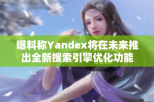 曝料稱Yandex將在未來推出全新搜索引擎優(yōu)化功能