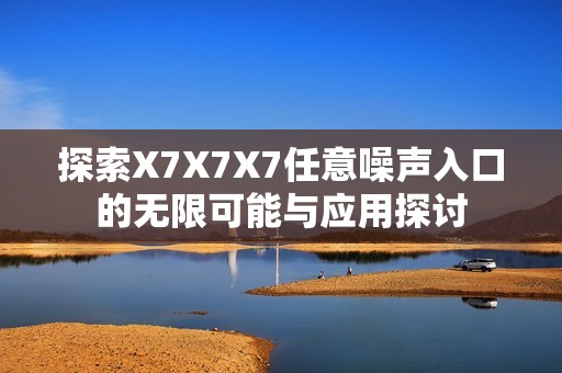 探索X7X7X7任意噪聲入口的無限可能與應(yīng)用探討