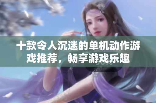 十款令人沉迷的單機(jī)動作游戲推薦，暢享游戲樂趣
