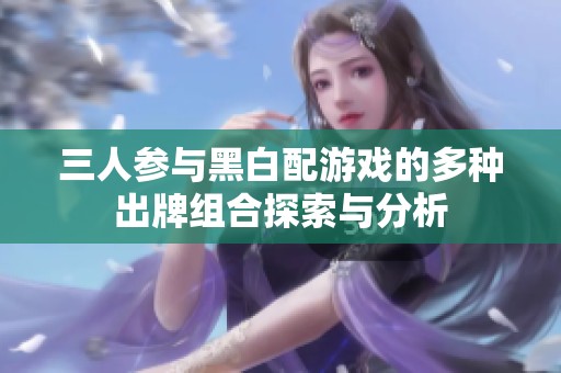 三人參與黑白配游戲的多種出牌組合探索與分析