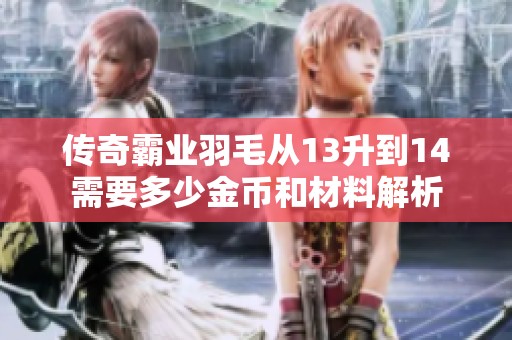 傳奇霸業(yè)羽毛從13升到14需要多少金幣和材料解析