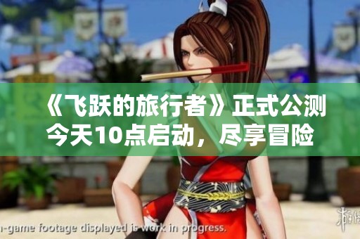 《飛躍的旅行者》正式公測今天10點啟動，盡享冒險之旅！