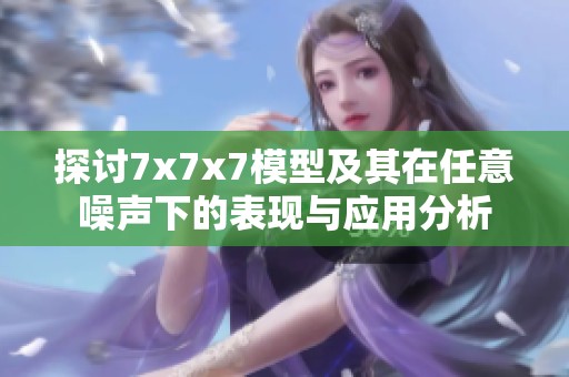 探討7x7x7模型及其在任意噪聲下的表現(xiàn)與應(yīng)用分析
