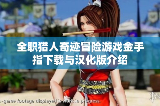 全職獵人奇跡冒險游戲金手指下載與漢化版介紹