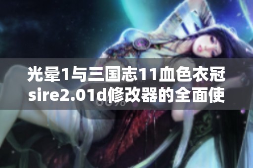 光暈1與三國志11血色衣冠sire2.01d修改器的全面使用指南