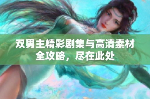 雙男主精彩劇集與高清素材全攻略，盡在此處