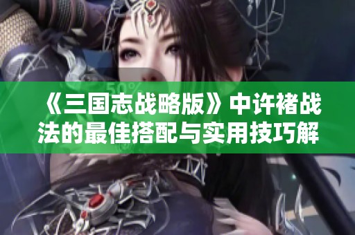 《三國志戰(zhàn)略版》中許褚戰(zhàn)法的最佳搭配與實用技巧解析