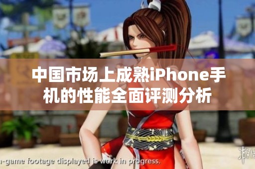 中國市場上成熟iPhone手機(jī)的性能全面評(píng)測分析
