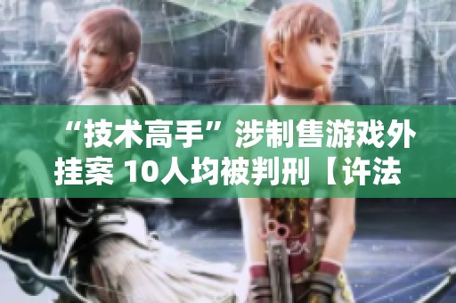 “技術(shù)高手”涉制售游戲外掛案 10人均被判刑【許法案例】