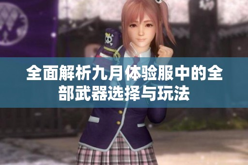 全面解析九月體驗服中的全部武器選擇與玩法