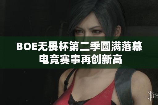 BOE無畏杯第二季圓滿落幕 電競賽事再創(chuàng)新高