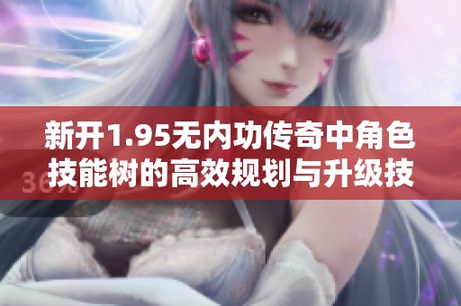 新開1.95無內(nèi)功傳奇中角色技能樹的高效規(guī)劃與升級(jí)技巧