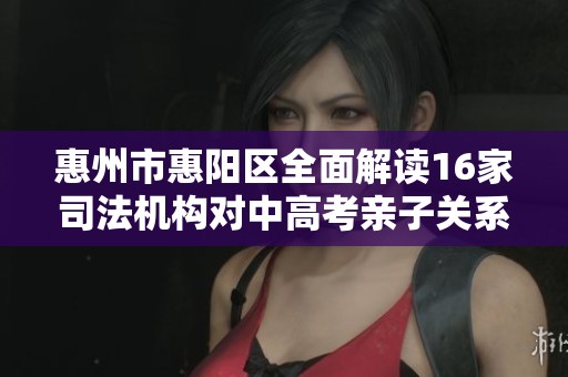 惠州市惠陽區(qū)全面解讀16家司法機構(gòu)對中高考親子關(guān)系的影響與服務