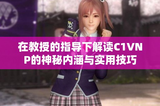 在教授的指導下解讀C1VNP的神秘內涵與實用技巧