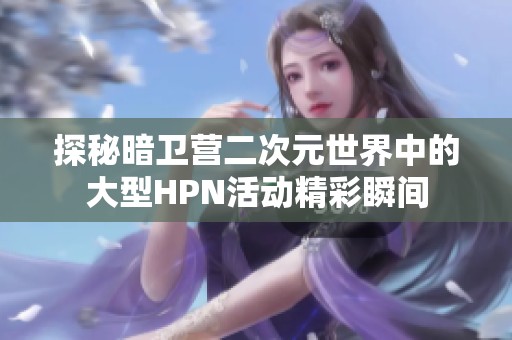 探秘暗衛(wèi)營二次元世界中的大型HPN活動精彩瞬間