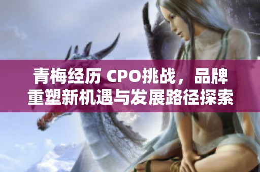 青梅經(jīng)歷 CPO挑戰(zhàn)，品牌重塑新機(jī)遇與發(fā)展路徑探索