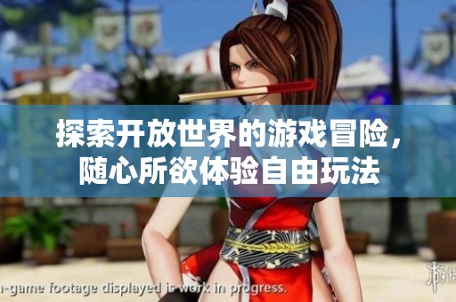 探索開放世界的游戲冒險，隨心所欲體驗自由玩法